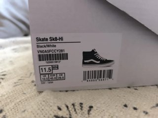Vans Sk8 Hi Negras y Blancas