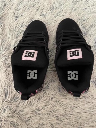 DC Shoes Pixies Zapatillas Negras Rosas