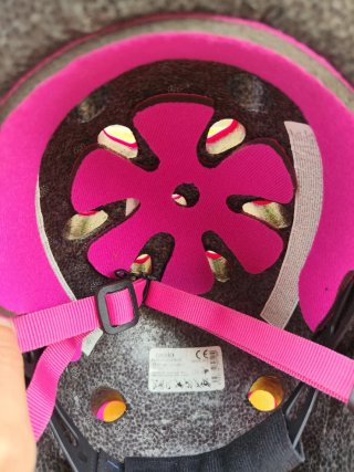 Patines ajustables niña + casco rosa