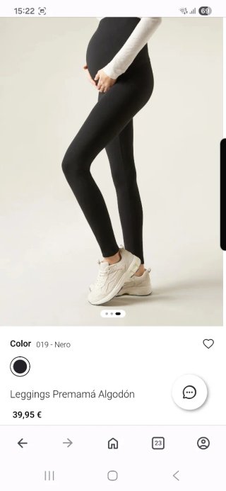 Leggings negros premamá Calzedonia