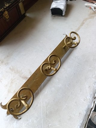 Appendiabiti in metallo dorato vintage