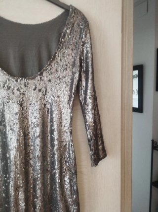 Vestido corto lentejuelas fiesta
