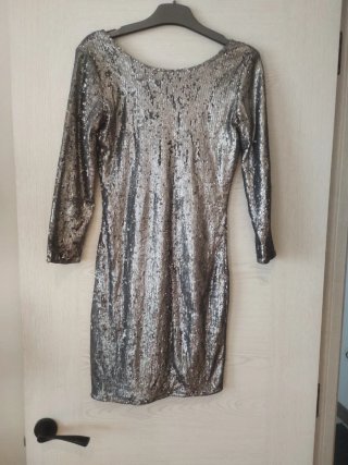 Vestido corto lentejuelas fiesta