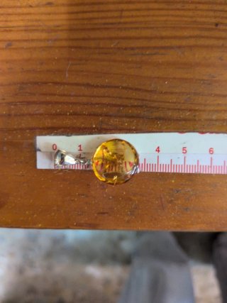 Colgante Círculo Plata y Ámbar