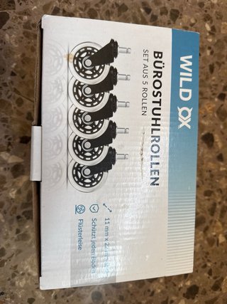 Ruedas Sillas Oficina WILD OX (Set 5)