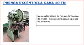 Prensa Excéntrica Gaba 10 TN