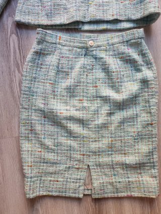 Traje Tweed Chaqueta y Falda