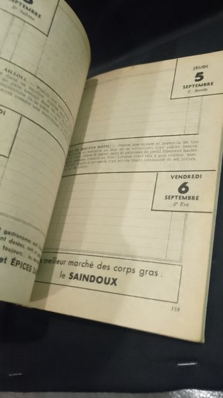 Agenda 1963 De la Boucherie Française
