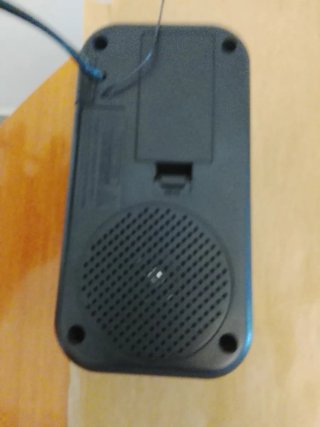 Radio Reloj Digital Negro
