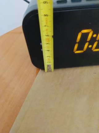 Radio Reloj Digital Negro