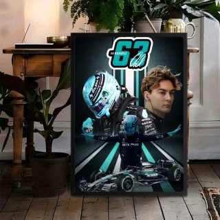 Quadro Poster Formula 1 George Russell 63