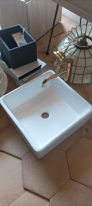 Lavabo sobre encimera blanco 40x40 cm