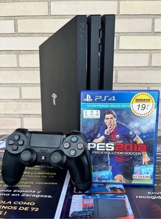 PS4 Pro 1TB Negra + PES 2018