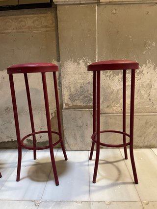 Taburetes Diseño ISIMAR Rojo burdeos