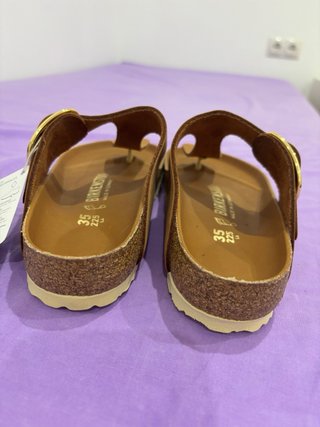 Birkenstock Marrón Hebilla Dorada
