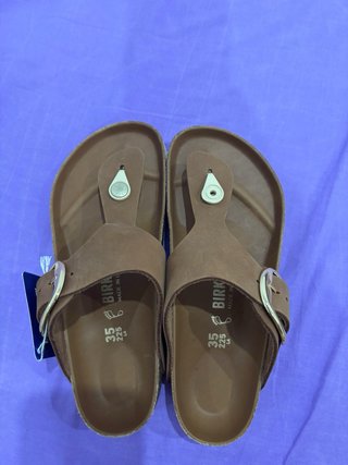 Birkenstock Marrón Hebilla Dorada