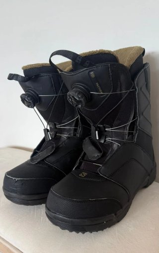 Tabla Salomon + Fijaciones + Botas Snowboard