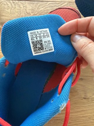 Tenis Adidas Rojos y Azules