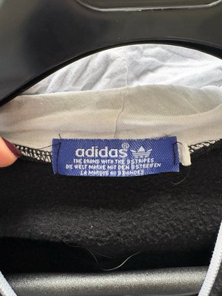 Sudadera Adidas Negra con Cremallera