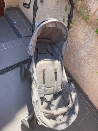 Carro gemelar gris