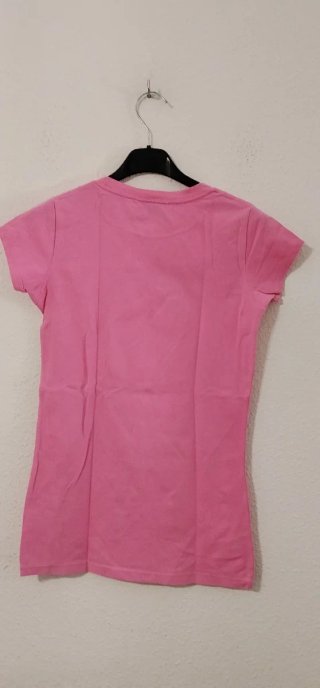 Camiseta Converse Rosa con Estampado Mujer