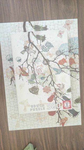 Puzzle Educa 500 Piezas Pájaros y Flores