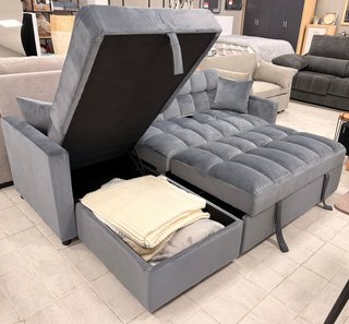 Sofá Cama Chaise Longue Gris o negro