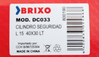 Bombillo cilindro seguridad 40x30 leva larga