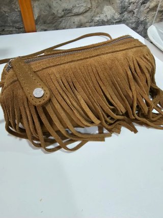 Bolso mini de piel serraje