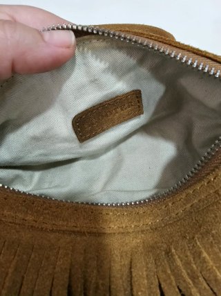 Bolso mini de piel serraje