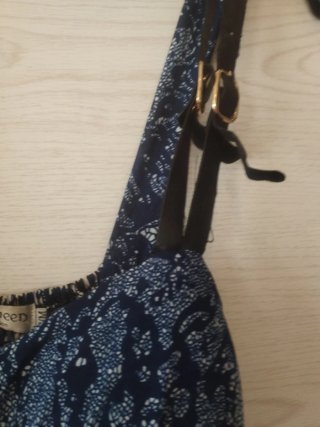 Mono largo estampado con cinturón