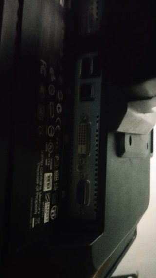 Monitor HP Plata y Negro