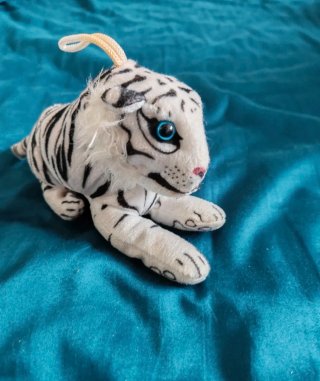 Peluche Tigre Bianco Morbido