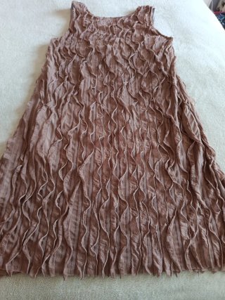 Vestido de fiesta marrón