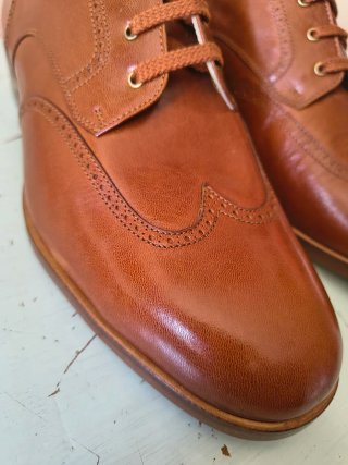 Scarpe stringate Tolò Cuoio Made in Italy