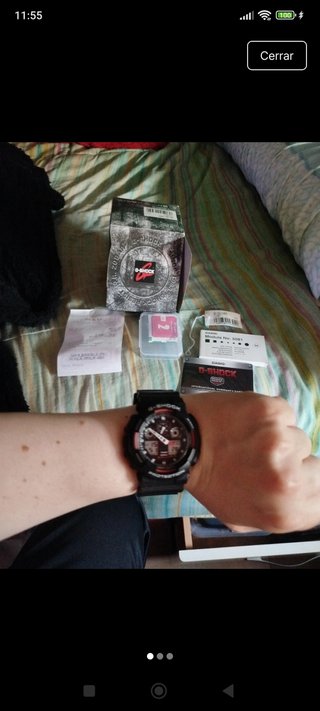Casio g shock ga 100 garantía 3 años unisex
