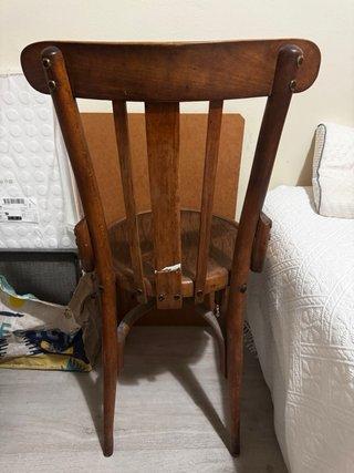 Silla vintage de madera