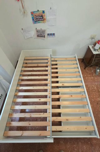 BRIMNES Estructura diván con 2 cajones