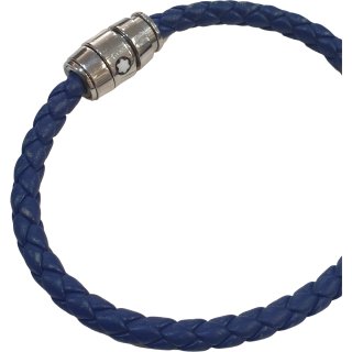 Pulsera Montblanc Trenzada Azul/Acero 92041