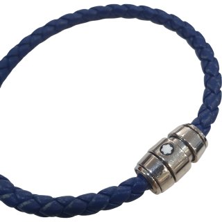 Pulsera Montblanc Trenzada Azul/Acero 92041