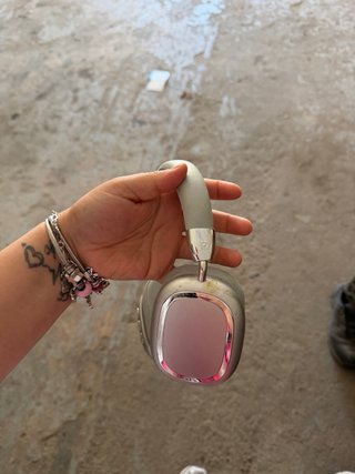Cascos plateados  para música