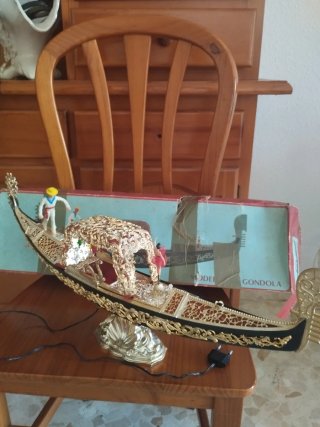 Antigua Góndola Veneciana Decorativa