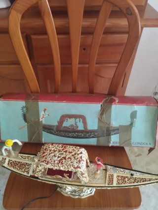 Antigua Góndola Veneciana Decorativa