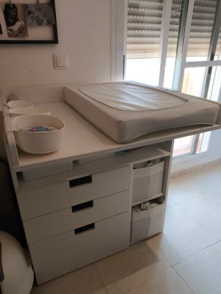 Mueble Cambiador Bebé Ikea con Cajones