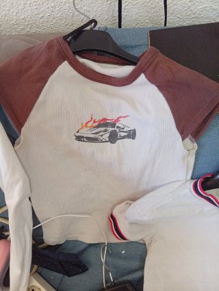 2 Camisetas Crop Disney Talla Única