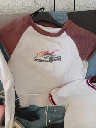 2 Camisetas Crop Disney Talla Única