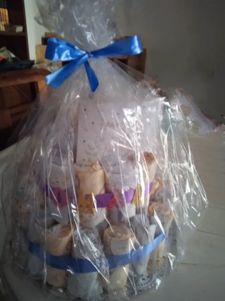 Tarta de pañales personalizada