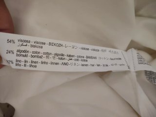 Vestito lungo Zara bianco con spacco - Nuovo