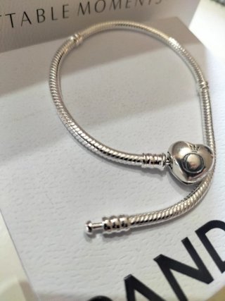 Pulsera Pandora Corazón Plata