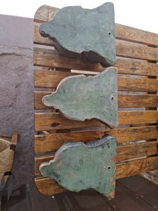 Lote 3 Maceteros/Ménsulas Barro Antiguo